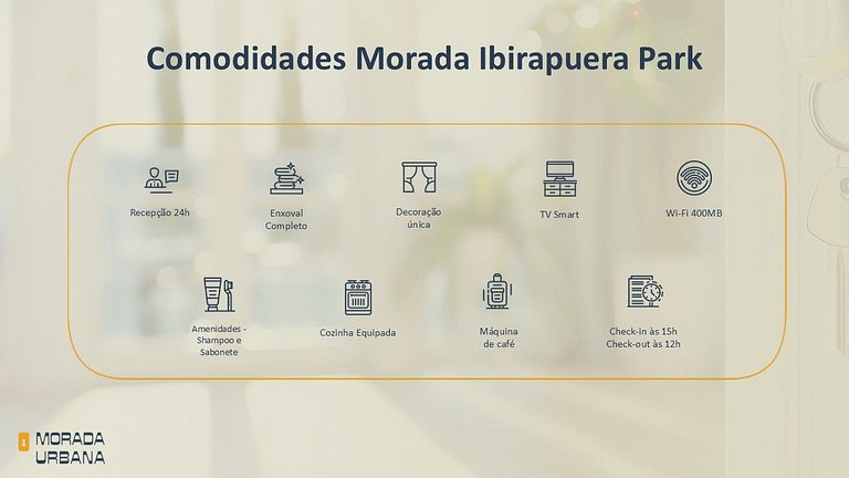 Morada Ibirapuera Park - Studio moderno com localização priv