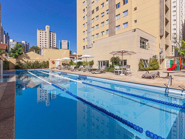 Morada Deluxe Vila Olímpia - Flat em hotel moderno em bairro