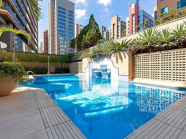 Morada JK Premium - Flat em hotel moderno com localização in