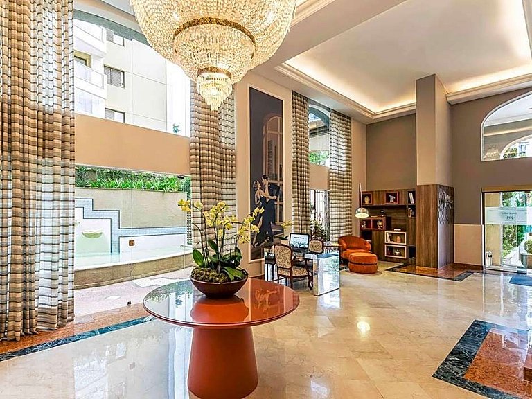Morada JK Premium - Flat em hotel moderno com localização in