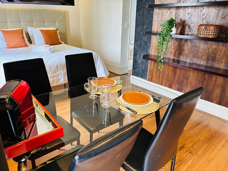 Morada Corbusier Moema - Flat próprio em hotel moderno