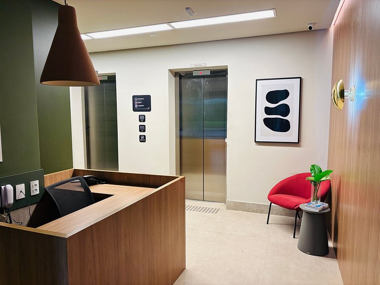 Morada Brooklin - Estúdio moderno próx Av. Morumbi.