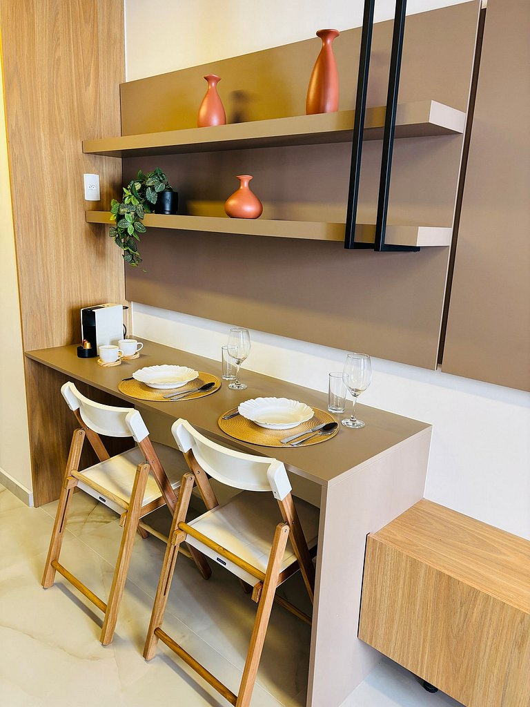 Morada Brooklin - Estúdio moderno próx. Av.Morumbi