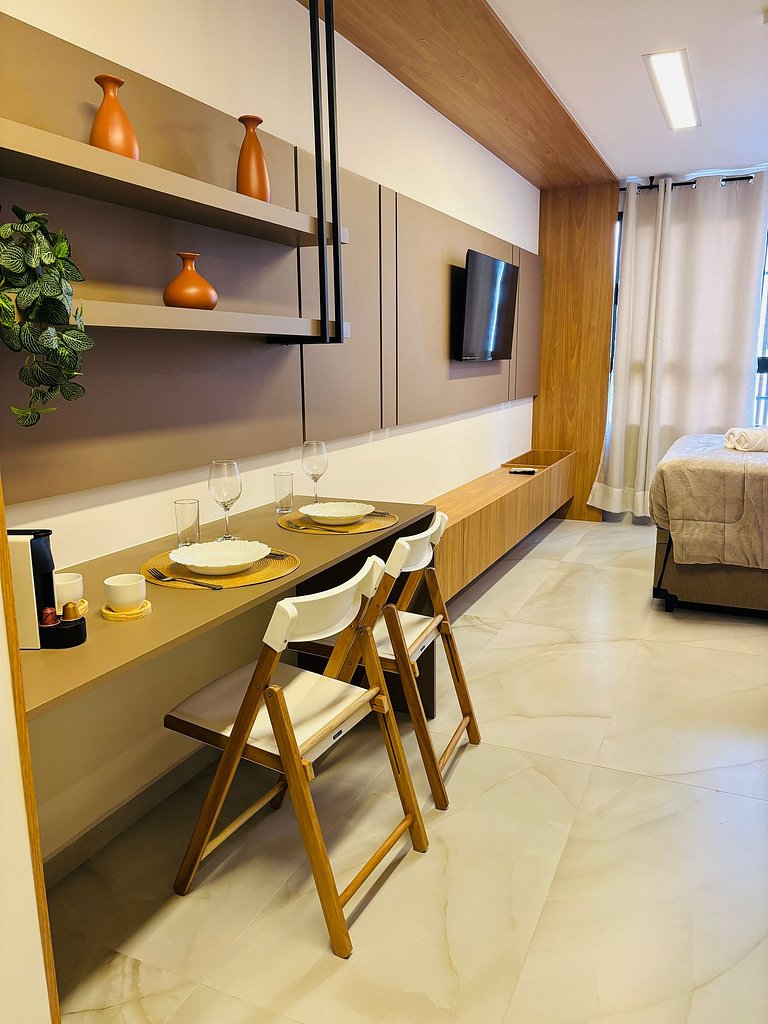 Morada Brooklin - Estúdio moderno próx. Av.Morumbi