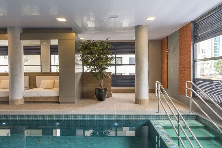 Morada Upper Itaim - Studio moderno com piscina próximo à Fa